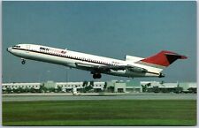 Airplane Haiti Trans Air Boeing B-727-247 OB-1301 MSN 20263 Miami Postcard picture