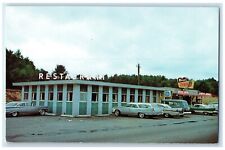 c1960's Neil's Restaurant Cars Scene Street Franklin New Hampshire NH Postcard picture