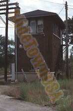 Vtg 1986 Train Slide Railroad Tower Griffith IN X1Q025 picture