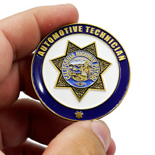BL9-012 CHP California Highway Patrol Automative Technician Challenge Coin Motor picture