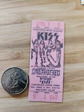 KISS TICKET STUB STICKER Kiss Sticker Kiss Concert Decal 1976 Fort Worth Texas picture