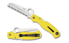 Spyderco Knives Atlantic Salt Lockback Yellow H-2 Stainless C89SYL Pocket Knife picture
