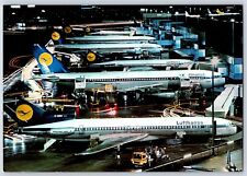 Postcard Frankfurt am Main Airport Lufthansa Airplane Boeing 727 Airbus A300 BS2 picture