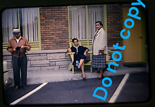 1950s Vintage African American Photographer w/ Camera 35mm Slide Man Family Film picture