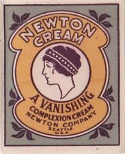 Lot of 6 Vintage Newton Vanishing Complexion Cream Label - Seattle WA picture