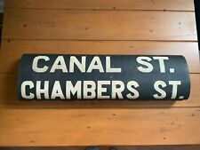 NY NYC SUBWAY BMT ROLL SIGN CHAMBERS CANAL STREET CHINATOWN FINANCIAL DISTRICT picture