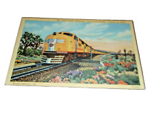 1940's UNION PACIFIC CITY OF LOS ANGELES UNUSED LINEN POST CARD picture