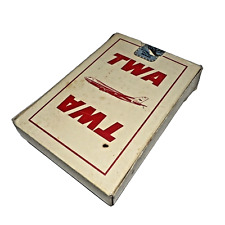 Vintage TWA Trans World Airlines Advertising Deck Playing Cards w/Box Full Deck picture