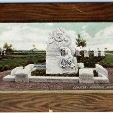 c1910s St John’s Cemetery, Margate, Kent, England Postcard Memorial Statue A79 picture
