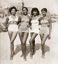 Bathing Beauties Bombshells 1940s  African American 8 x 10 Photo picture