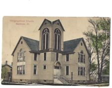 c1910 Congregational Church Sandoval Illinois IL Postcard picture