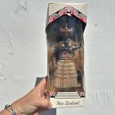 Vintage New Zealand Tribal Maori Doll With Baby Collectable Possibly 1960s picture