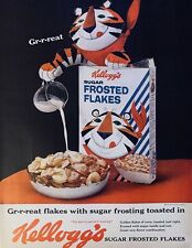 1962 Kellogg’s Frosted Flakes Original Vintage Magazine Print Ad - 60s Vintage picture