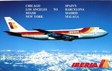 SPAIN AIRLINES   IBERIA  B-747  AIRPORT LARGE AIRLINE ISSUE 5 