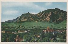 Beautiful Boulder Colorado Mountains Whiteborder Vintage Post Card picture