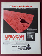 5/86 PUB BRITISH AEROSPACE LINESCAN 2000 4000 TORNADO THERMAL IMAGING FRENCH AD picture