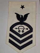 WWII USN Navy Sonar Technician Senior Chief Chevron Rate Patch L@@K   picture