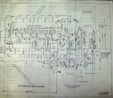 ROLLS ROYCE MERLIN AERO ENGINE PLAN BLUEPRINTS RARE DETAIL PERIOD DRAWINGS WW2 picture