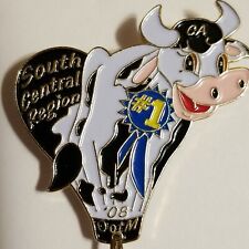 CA OOTM PIN💥 ODYSSSEY OF THE MIND 2008💥SOUTH CENTRAL REGION BLUE RIBBON COW OM picture