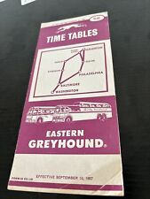 VINTAGE EASTERN GREYHOUND BUS LINE PUBLIC TIMETABLE BROCHURES 1957 picture
