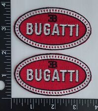Set of 2 BUGATTI Champion Super Cars Embroidery Iron Sew On  Quality Patch  picture