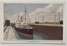 Panama Canal Steamship SS Honolulan American-Hawaiian Line c1920 Postcard picture