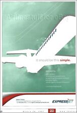 2007 EXPRESSJET Airlines ad airways INDEPENDENT BRANDED FLYING advert ERJ145 Jet picture
