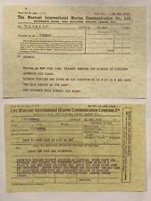 RMS Titanic Distress Call Marconi Wireless SOS/CQD Lot of 2 Replica Cards picture