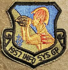 USAF 1957th INFORMATION SYSTEMS GROUP subdued Patch VINTAGE ORIGINAL MILITARY picture