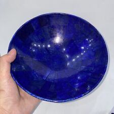 20cm-Lapis Lazuli Bowl Handmade Natural  Stone From Afghanistan Healing crystal picture
