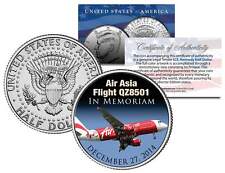 Air Asia Flight Q28501 * In Memoriam * Colorized 2014 JFK Half Dollar U.S. Coin picture