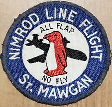 USN Navy Facility / RAF St. Mawgan Patch USA England NIMROD LINE FLIGHT NO FLY picture