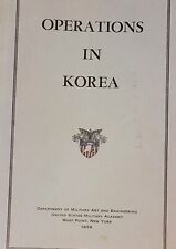  Operations In Korea, 1956 Edition- Department Of Military, West Point, NY picture