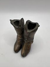 Vintage diecast toothpick holder Cowboy boots Country Western decor picture