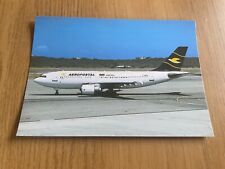 Aeropostal Airbus A310 aircraft postcard picture