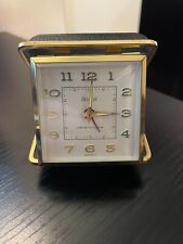 Vintage Westclox Drowse Travel Alarm Clock Black & Gold      picture