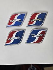 Vtg Greyhound Bus Logo Patch Lot of 4 Driver Employee Advertising Set  picture
