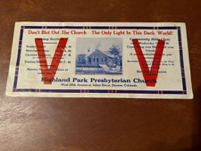 Denver CO Highland Park Presbyterian Church Ink Blotter picture