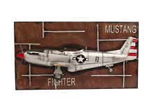 1943 Mustang P-51 Fighter 3D Model Painting Frame iron Model Airplane picture