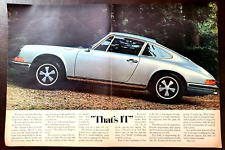 Porsche 911 Original 1973 Vintage Centerfold Print Ad picture
