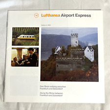 Lufthansa Airport Express Booklet Advertisement Germany Train Service 1990 picture