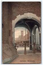 North Holland Netherlands Postcard Amsterdam - Beurspoortje 1910 Antique picture