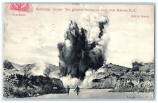 1907 Waimangu Geyser The Greatest Geyser on Eart Near Rotorua NZ Postcard picture