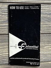 Vintage Felsenthal Instruments Company Dial-A-Con Mark Computer User Manual  picture