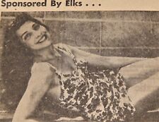 Vintage New Article,1958,TRI CITY WATER FOLLIES,Pasco Bathing Beauty Janet Lentz picture