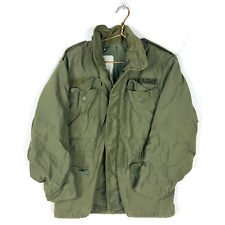 Vintage Military Cold Weather Jacket Size Small Green Vietnam Era 60s 70s picture