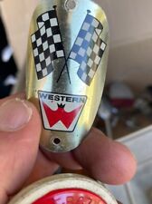Western Flyer Bicycle Head Badge Western Auto Supply Co Vintage Bicycle picture