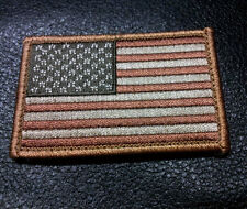 US FLAG Tactical combat USA DESERT TAN 3.0 INCH SEAL ACU HOOK PATCH  picture