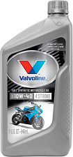 Valvoline 4-Stroke Motorcycle Full Synthetic SAE 10W-40 Motor Oil 1 QT picture