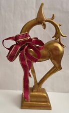 Gold/Bronze Reindeer Holiday Figure Decor, Christmas Deer Standing 11.75